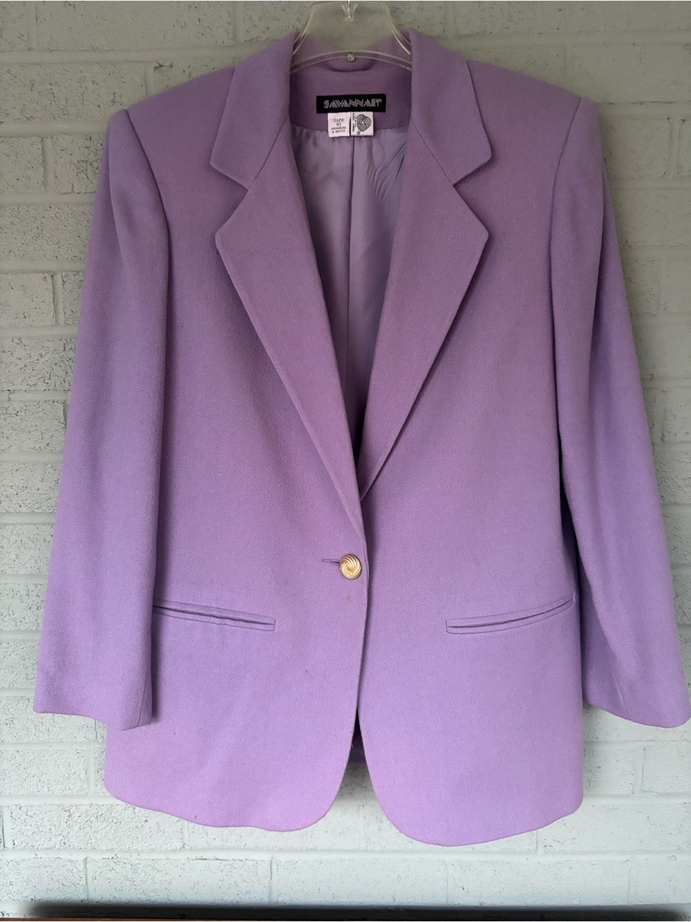 Savannah Lavender Single-Button Blazer